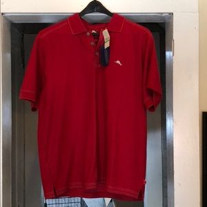 Tommy Bahama red polo size Large brand new